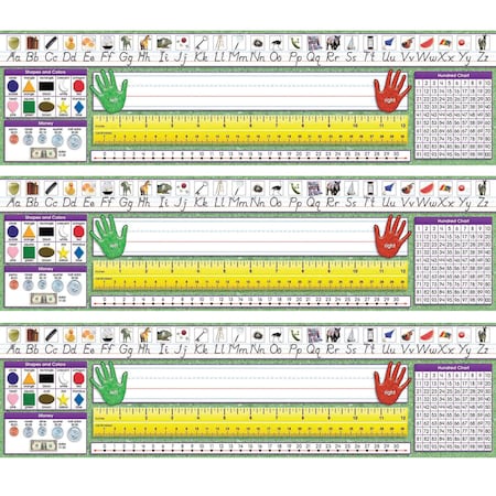 North Star Teacher Resources Modern Manuscript Primary Desk Plates, 19 x 5, PK108 NS9004